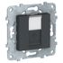 Prise RJ45 grade 2 catégorie 6 blindé anthracite - Unica SCHNEIDER ELECTRIC