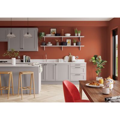 Peinture Crème de Couleur Cuisine et Bain Satin Terre Cuite 2 L - DULUX VALENTINE