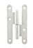 Paumelle de Paris bout rond blanche 110 x 55 mm droite CIME