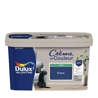 Peinture crème de couleur Éclipse Satin 2,5 L - DULUX VALENTINE
