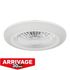 Ventilateur de plafond silencieux avec lumière LED + télécommande Blanc Ø46cm - Salvador EGLO
