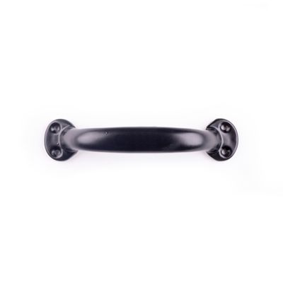 Poignée de meuble fer noir mat entraxe 125 mm REI
