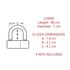 Chaîne antivol gainée 90 cm avec cadenas U noir MASTER LOCK