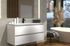 Meuble de salle de bains Evasion 2 tiroirs L100 x H83 x P46 cm panneaux de particules blanc - CONCILIO