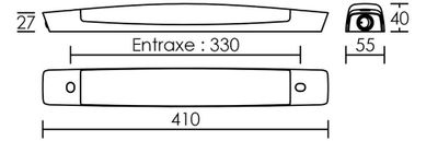 Réglette IDYL LED + interrupteur 6W 700 lumens IP44 4000K - ARIC