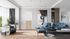 Bloc-porte aluminium blanc et plaqué chêne style Atelier H.204 x l.93 cm avec vitrage verre blanc dépoli poussant droit - OPTIMUM