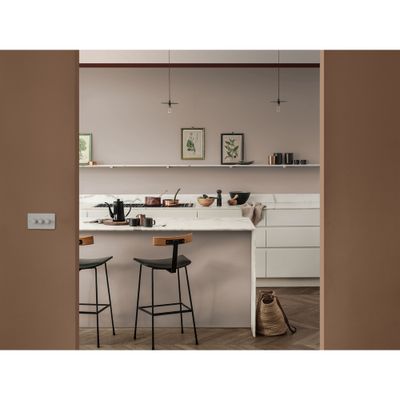 Peinture Crème de Couleur Cuisine et Bain Satin Taupe 0,75 L - DULUX VALENTINE