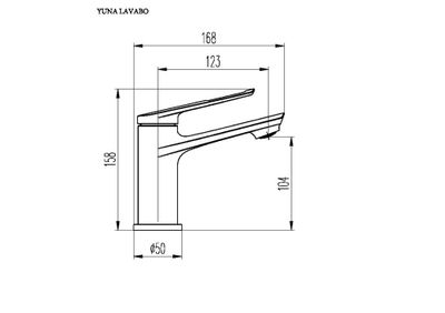 Mitigeur lavabo bas chromé Yuna EUROSANIT