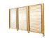 Panneau brise vue persienne avec ventelles mobiles en bois traité L 100 x H 200 cm, Livraison à domicile incluse - HABRITA