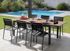 Table de jardin à rallonge LOUISIANE aluminium bois 187/247x100 cm - PROLOISIRS