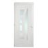 Porte d'entrée Berlin pvc blanc poussant droit 215 X 90 cm CLOSY