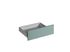 Façade tiroir pour meuble de cuisine Lotus vert d'eau mat 13,8 x 60 cm OFITRES
