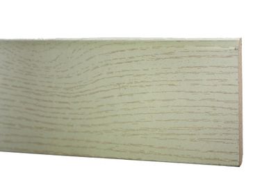 Plinthe 10 x 60 x 2600 mm blanc structuré