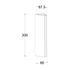 Applique extérieur LED Leo gris IP54 870 lumens blanc chaud - COREP