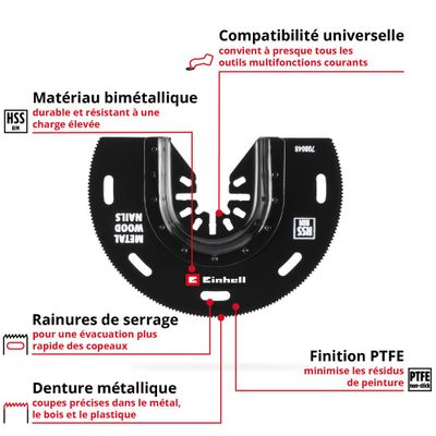 Lame de scie bimétallique multitool 88 mm - AKKU-TOP