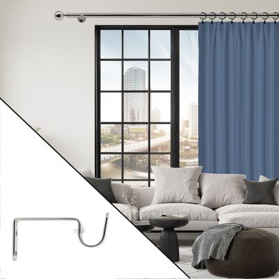 Support ouvert en métal diam 20 mm Finition Chrome par 2 - MOBOIS