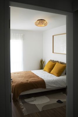 Ventilateur de plafond design bambou 4xE27 + télécommande Ø50cm - Fortaleza COREP