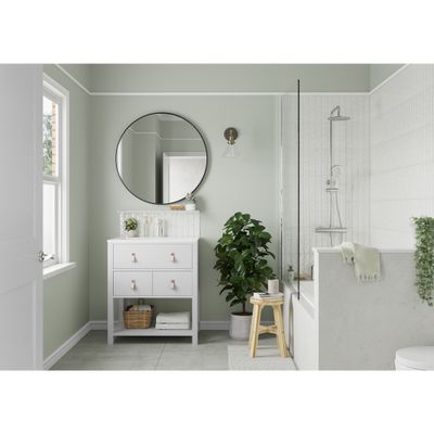 Peinture Crème de Couleur Cuisine et Bain Satin Douceur de l'Aube 0,75 L - DULUX VALENTINE