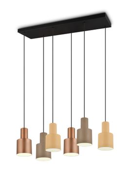 Suspension E27 Agudo multicolore 6x40W - TRIO