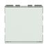 Bouton poussoir encastrable avec porte-étiquette 2 modules Blanc - Mosaic LEGRAND