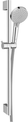 Barre de douche avec douchette 2 jets 100 mm et flexible chromés Vernis Blend Vario HANSGROHE