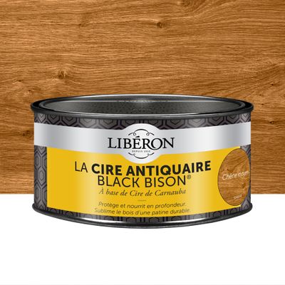 Cire antiquaire en pâte "Black Bison" chêne moyen 0,5 L - LIBERON