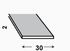 Profilé plat PVC anthracite 30 x 2 mm 2,60 m CQFD