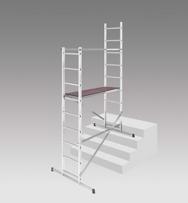 Echafaudage pour escalier HobbyStep H4 - 1,7 / 3,70 m aluminium - HAILO