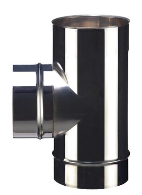 Té de raccordement 90 degrés nu inox 304 soudé diamètre 150 mm POUJOULAT