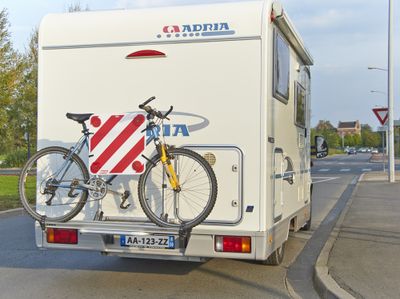 Panneau de signalisation camping car et porte vélos MOTTEZ