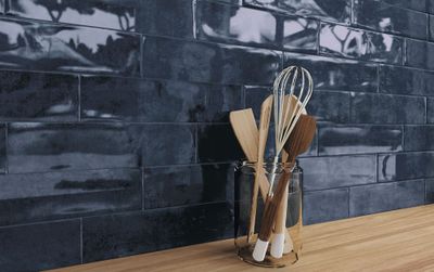 Faïence murale effet zellige bleu rectangulaire GEMSTONE ép 9 mm 7,5 x 30 cm 0,63 pqt/m² BALDOCER