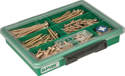Coffret vis tête fraisée PZ 245 pièces SPAX