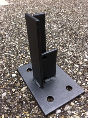 Platine poteau Titan grise RAL7016 FERRO BULLONI