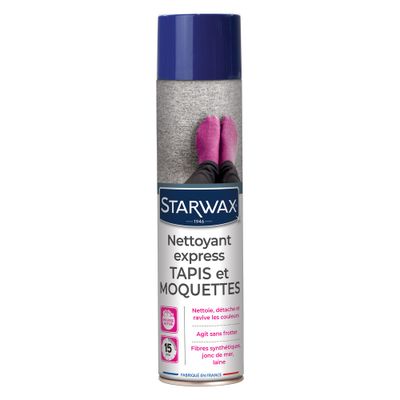 Nettoyant tapis et moquettes express raviveur aérosol 600 ml STARWAX