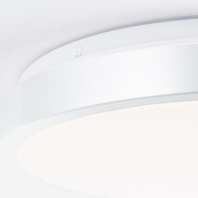 Plafonnier LED intégrée Livius rond blanc Ø33cm 2400 lumens BRELIGHT