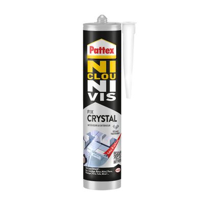 Mastic colle de fixation Ni Clou Ni Vis Multi Matériaux Crystal transparent tube 290 g - PATTEX