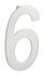 Chiffre 6 à visser hauteur 100 mm inox THIRARD