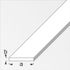 Profilé plat aluminium argent 30 mm 2 m ALFER