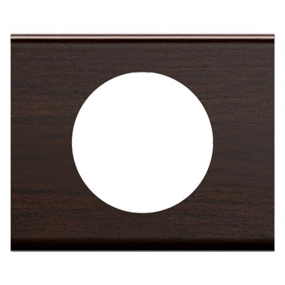 Plaque de finition 1 poste Frêne wengué - Céliane LEGRAND