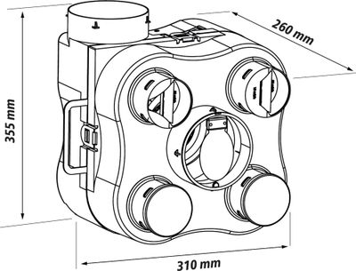 Kit VMC simple flux autoréglable FACILIO AUTO DH - EOLIANCE