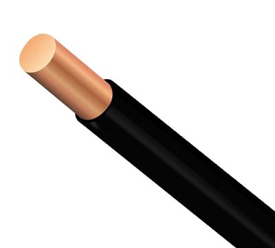 Fil HO7V-U 1x2,5mm² 100m noir