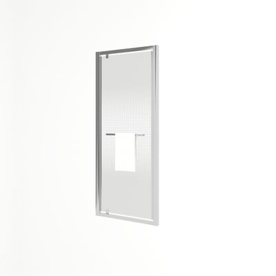 Porte de douche pivotante 90x195 cm profilé chrome verre sérigraphié 6 mm Serenity - OCEA