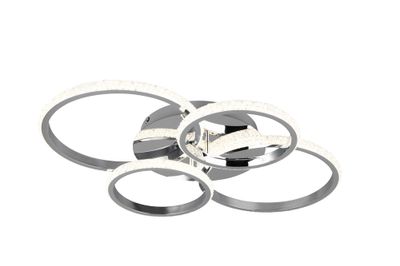 Plafonnier LED Cires chrome 3400 lumens blanc neutre - REALITY