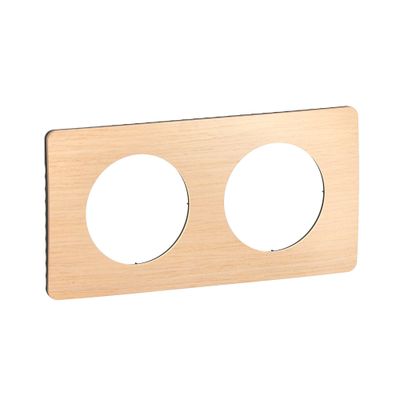 Plaque de finition 2 postes Hêtre - Céliane LEGRAND