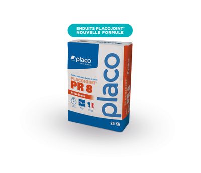 Enduit joint PR8 prise 8 heures 25kg - Nouvelle formule Placo®