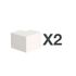 Angle extérieur blanc pour moulure x2 15x15mm DEDRA