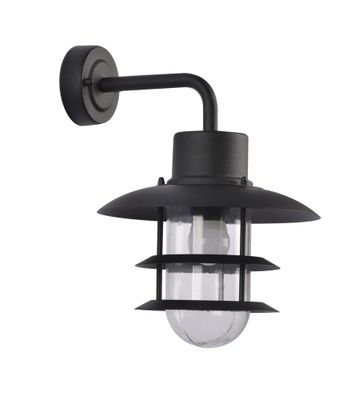 Applique extérieur descendante E27 Nazare noir IP44 60W - COREP