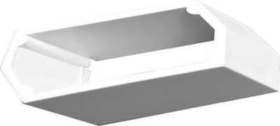 Entretoise intermédiaire pour clôture persienne PVC blanc - Lot de 20 - MOREY