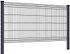 Panneau de grillage rigide Hybrid L.2,50 x H.1,52 m gris FERRO BULLONI