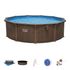 Piscine hors sol ronde tubulaire imitation bois Ø 490 cm hauteur 130 cm - BESTWAY